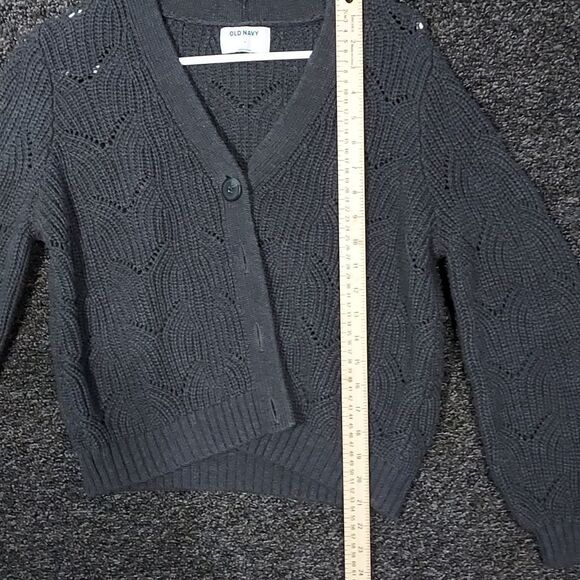 Old Navy Gray Sweater Women's Button Front Size Small - Picture 5 of 10